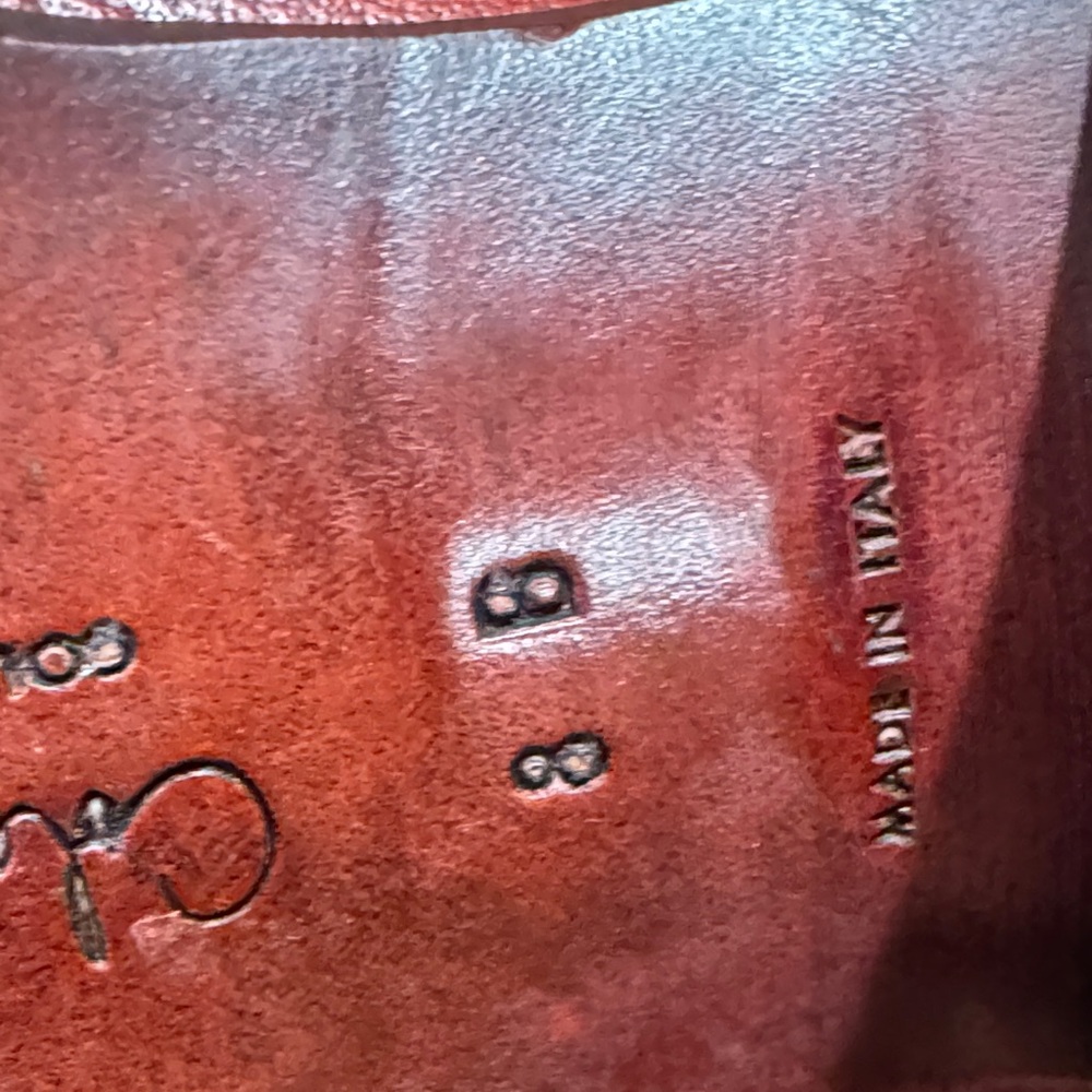 Cole Haan Red Leather Heeled Boots - Picture 4 of 10